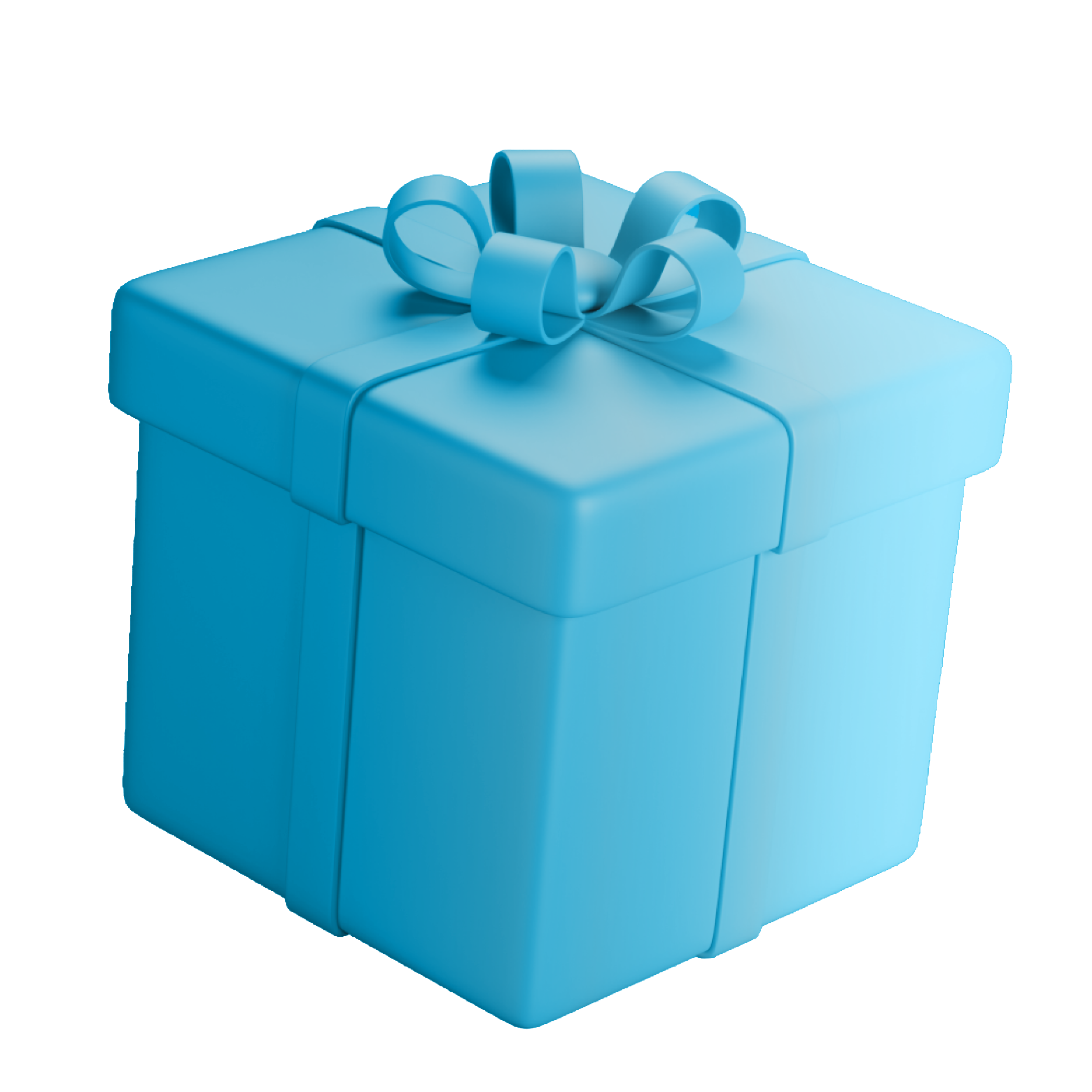 3D render of a wrapped gift box with a ribbon bow, representing rewards